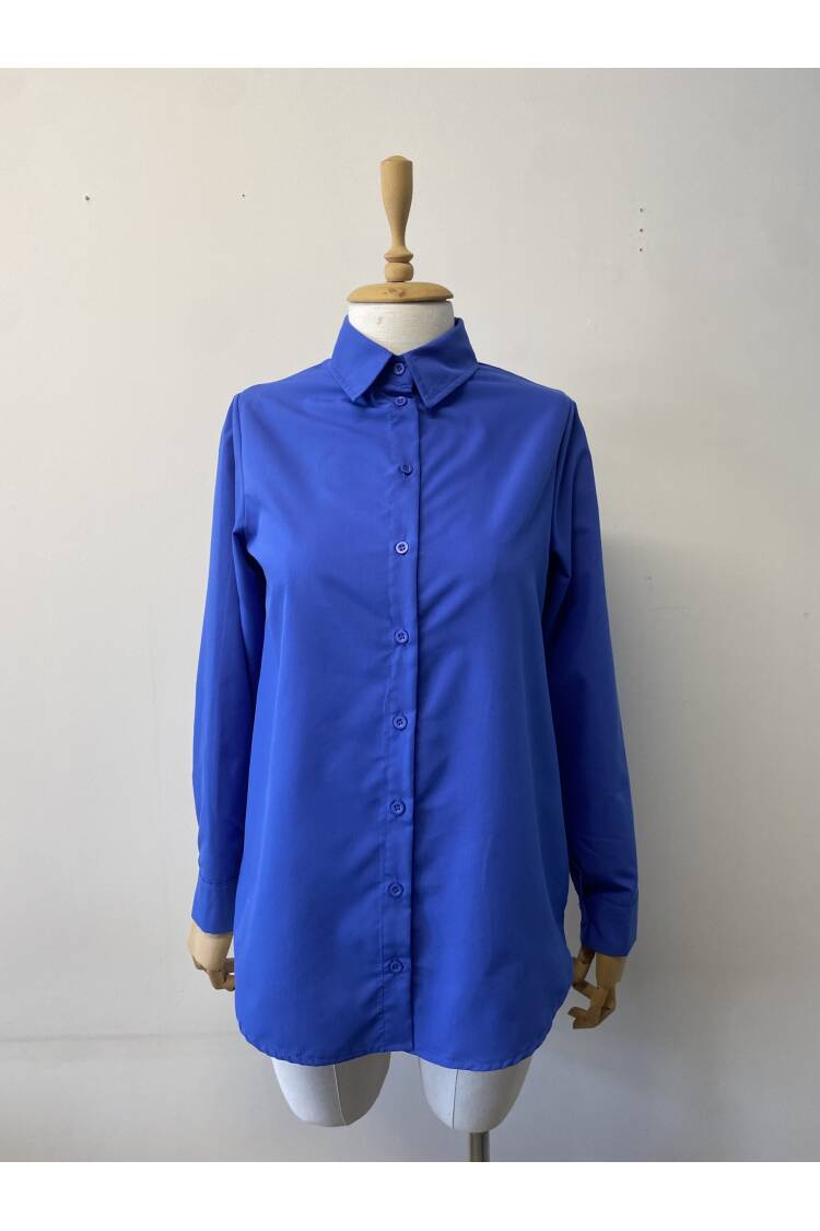 Saks Men's Collar Basic Shirt - First Angels - Globality Store - Women Clothes Wholesale Turkey