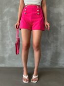 Buttoned Shorts - Topshow - Globality Store - Women Clothes Wholesale Turkey