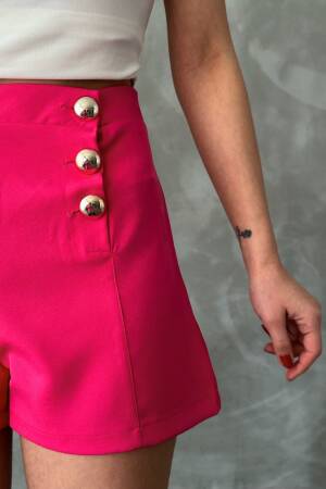 Buttoned Shorts - Topshow - Globality Store - Women Clothes Wholesale Turkey