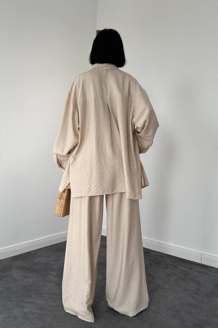 Alice Shirt And Loose Cut Trousers Set