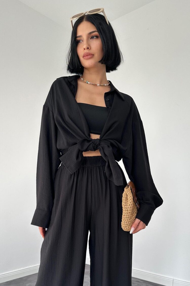 Alice Shirt And Loose Cut Trousers Set