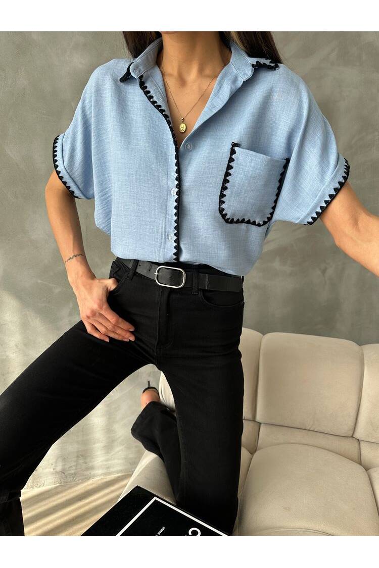 Shepherd Stitched Linen Shirt