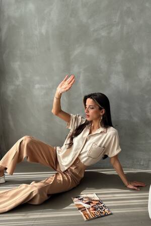 Shepherd Stitched Linen Shirt - Topshow - Globality Store - Women Clothes Wholesale Turkey