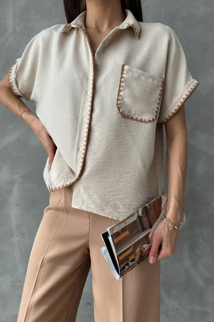 Shepherd Stitched Linen Shirt
