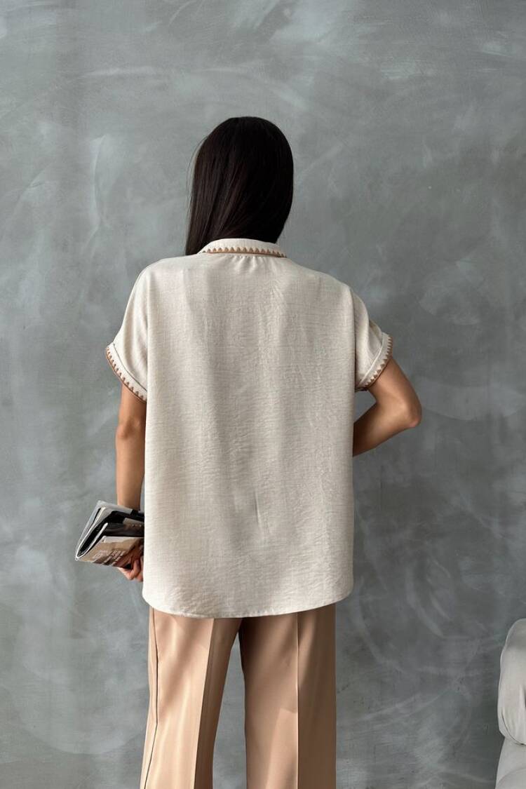 Shepherd Stitched Linen Shirt