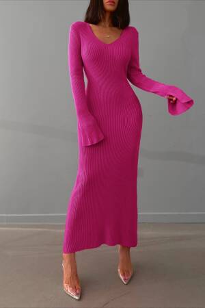 Slit Knitwear Dress - My Fashion - Globality Store - Women Clothes Wholesale Turkey