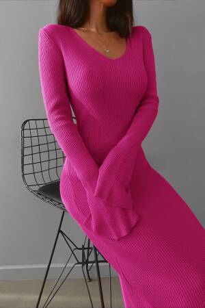 Slit Knitwear Dress - My Fashion - Globality Store - Women Clothes Wholesale Turkey