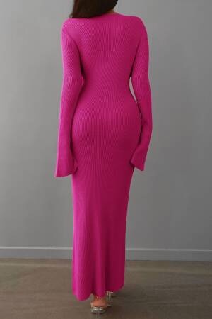 Slit Knitwear Dress - My Fashion - Globality Store - Women Clothes Wholesale Turkey
