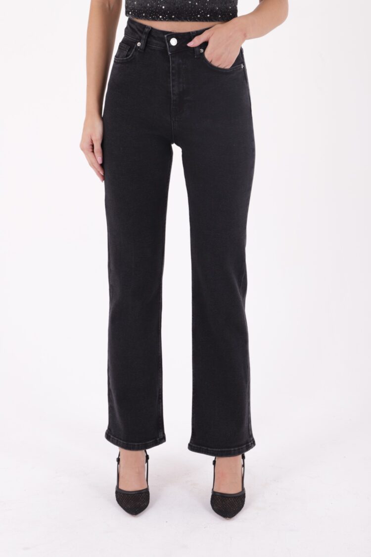 Stitched Wide Leg Relax Jeans