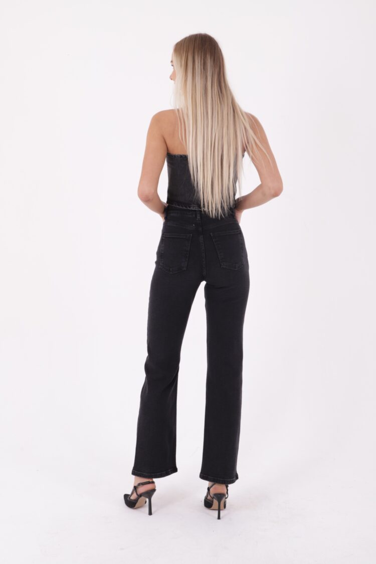 Stitched Wide Leg Relax Jeans