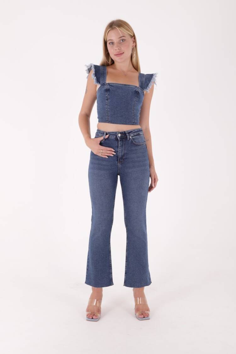 Jeans - Dark - XLove - Globality Store - Women Clothes Wholesale Turkey