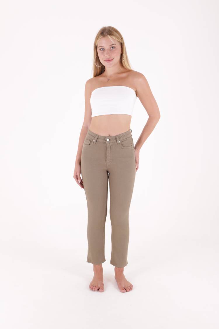 Tassel Finished High Waist Mom Fit Jean - Brand: XLove - Women's Clothing Wholesale - Globality Store