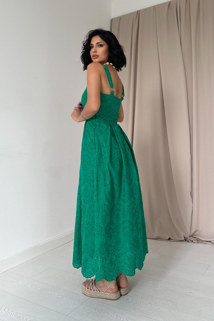 Embroidery Dress With Hangers