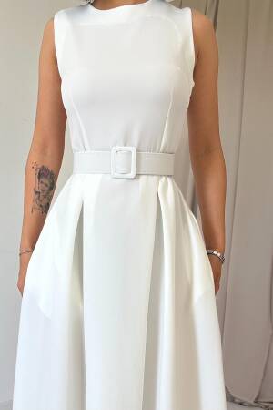 Halter Neck Flared Dress - Elisa - Globality Store - Women Clothes Wholesale Turkey