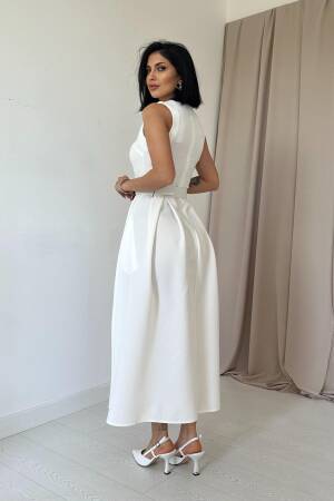 Halter Neck Flared Dress - Elisa - Globality Store - Women Clothes Wholesale Turkey