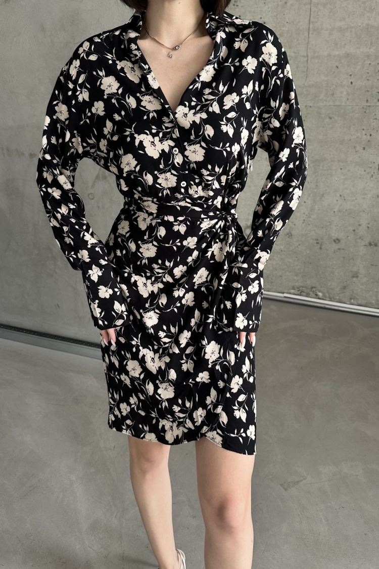 Tulip Collar Shirt Pattern Dress
