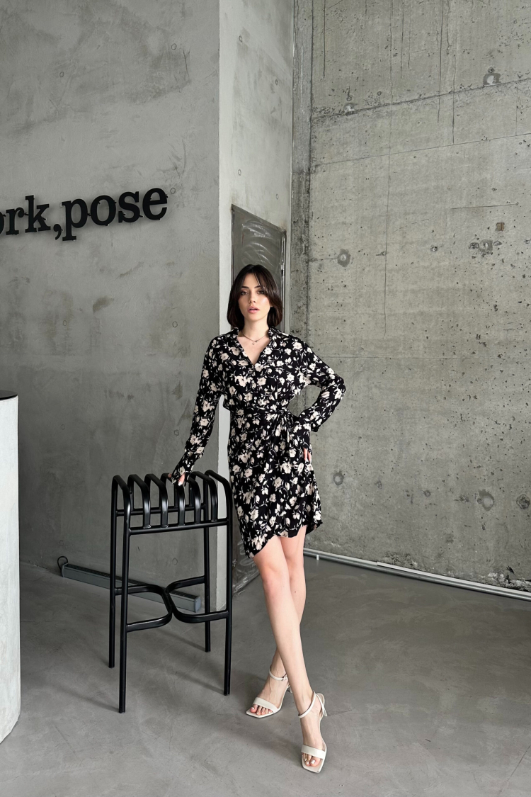 Tulip Collar Shirt Pattern Dress