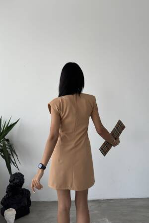 Padded T Sleeve Mini Dress - Fiori - Globality Store - Women Clothes Wholesale Turkey