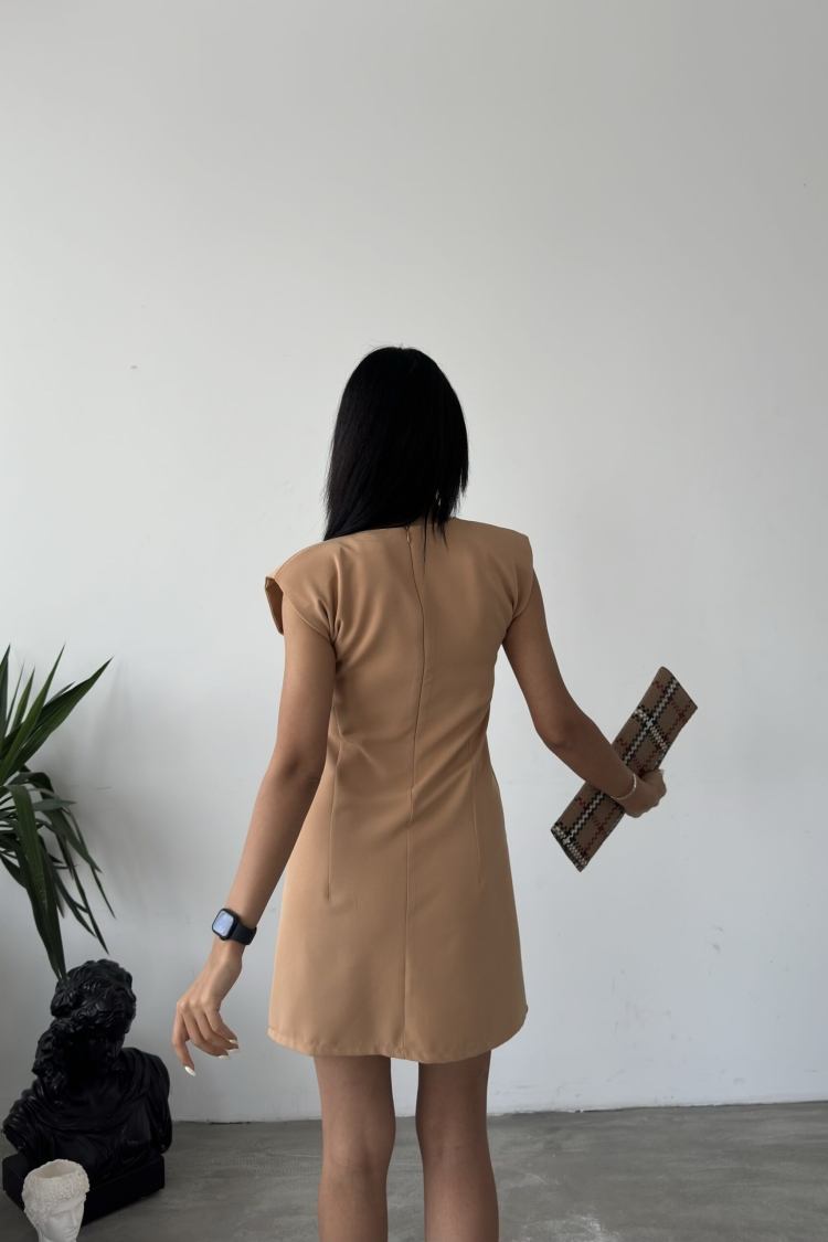 Padded T Sleeve Mini Dress