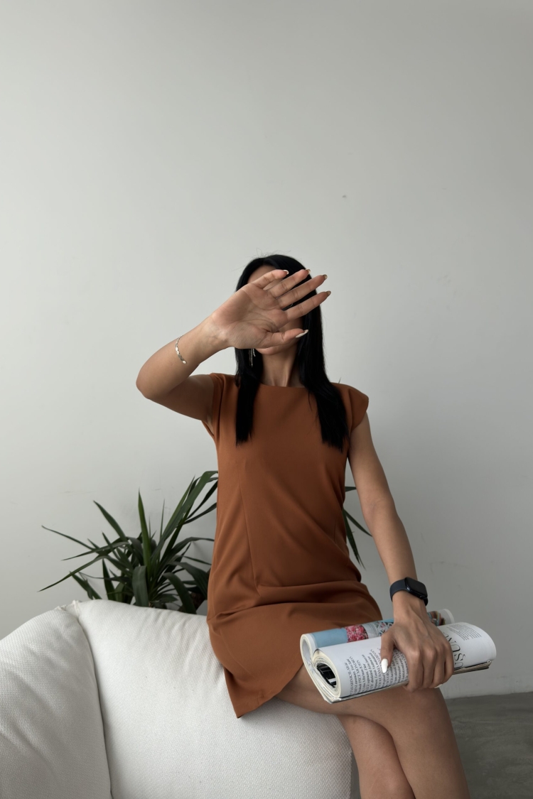 Padded T Sleeve Mini Dress
