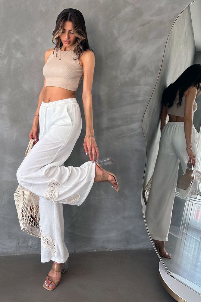 D 2441 Lace-up Trousers - Topshow - Globality Store - Women Clothes Wholesale Turkey
