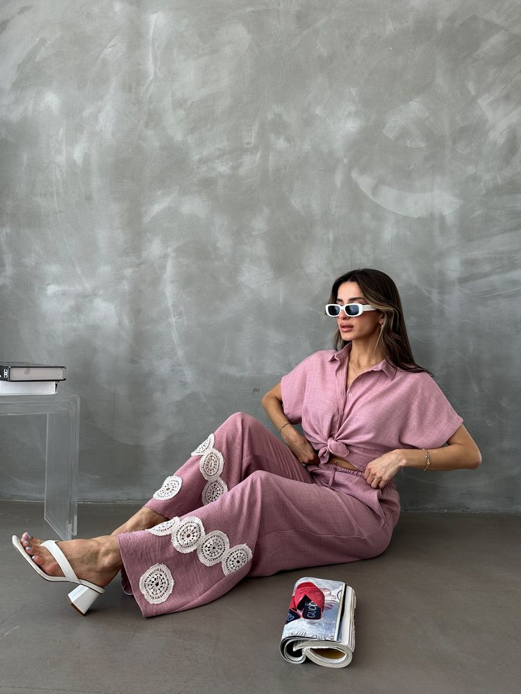 Powder Laced Trousers
