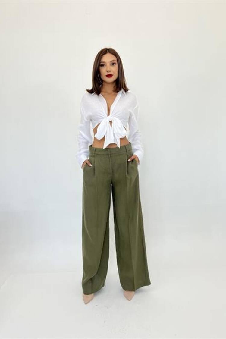 Pocket Detailed Trousers - Brand: Fame - Women's Clothing Wholesale - Globality Store