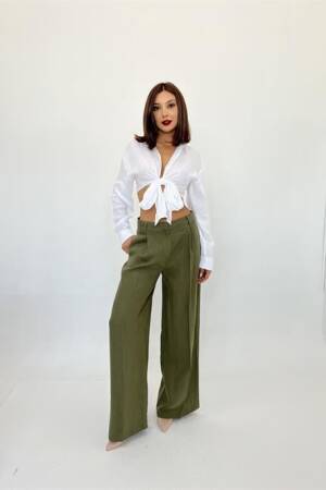 Pocket Detailed Trousers - Brand: Fame - Women's Clothing Wholesale - Globality Store