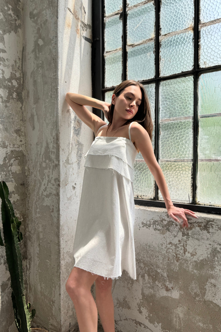 Strappy Dress - Ecru