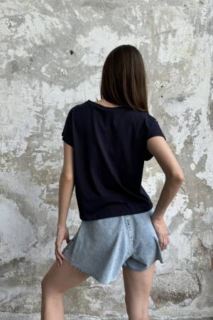 Basic T-Shirt - Cream Rouge - Globality Store - Women Clothes Wholesale Turkey