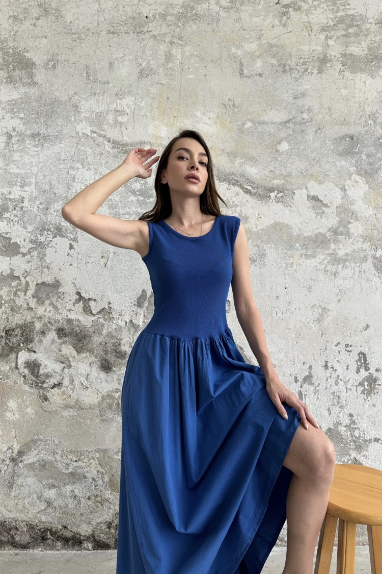 Ribbed Top Maxi Dress - Saks
