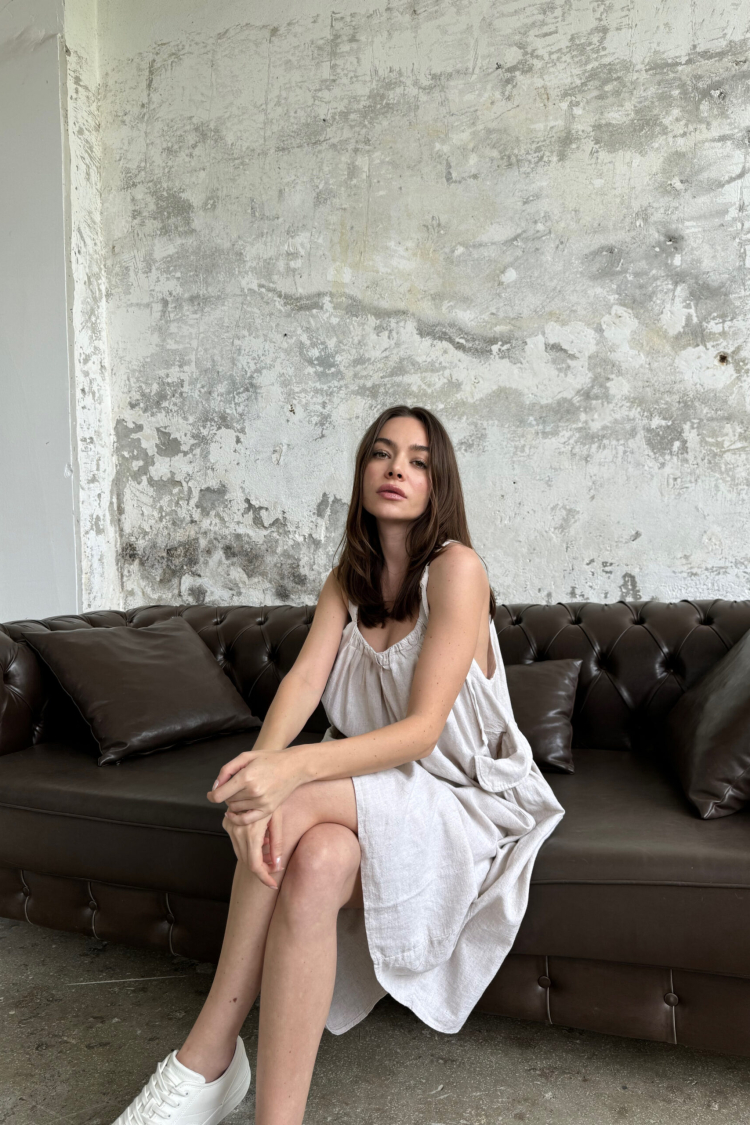 Bag Pocket Dress - Natur