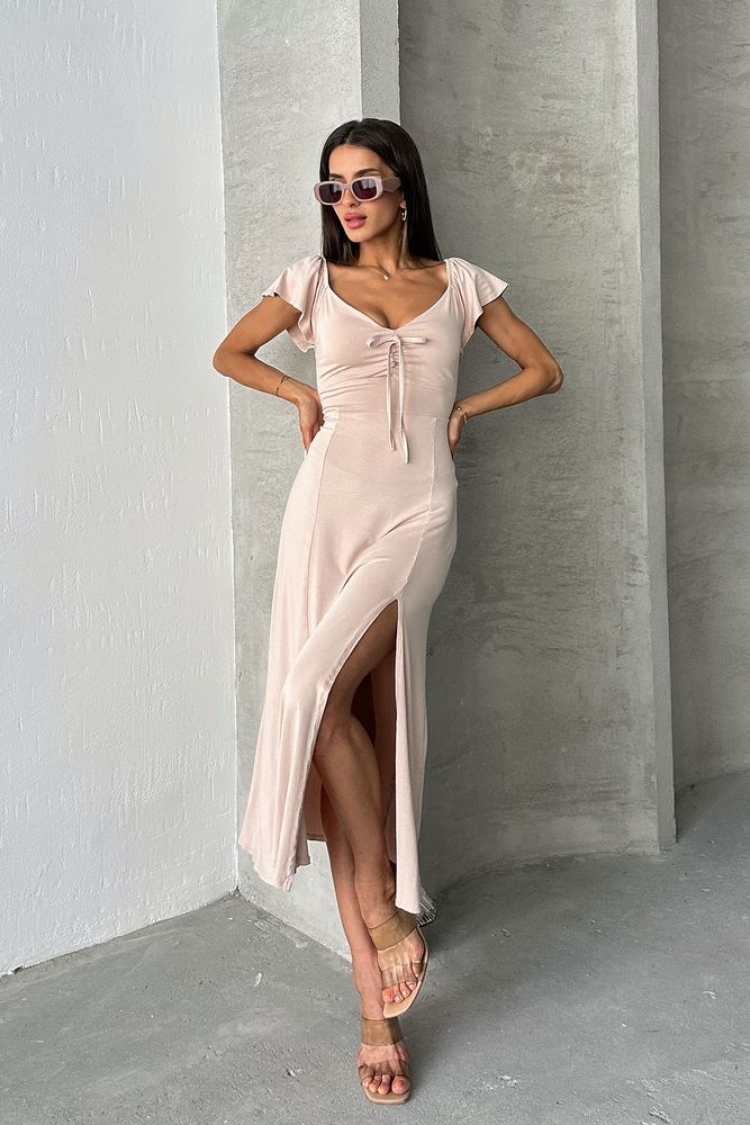 Tas D 2715 Plain Viscose Dress - Topshow - Globality Store - Women Clothes Wholesale Turkey