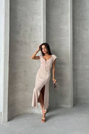 Tas D 2715 Plain Viscose Dress - Topshow - Globality Store - Women Clothes Wholesale Turkey