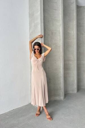 Tas D 2715 Plain Viscose Dress - Topshow - Globality Store - Women Clothes Wholesale Turkey