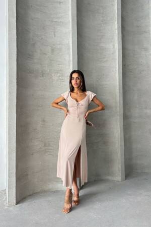 Tas D 2715 Plain Viscose Dress - Topshow - Globality Store - Women Clothes Wholesale Turkey