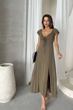 D 2715 Plain Viscose Dress - Topshow - Globality Store - Women Clothes Wholesale Turkey