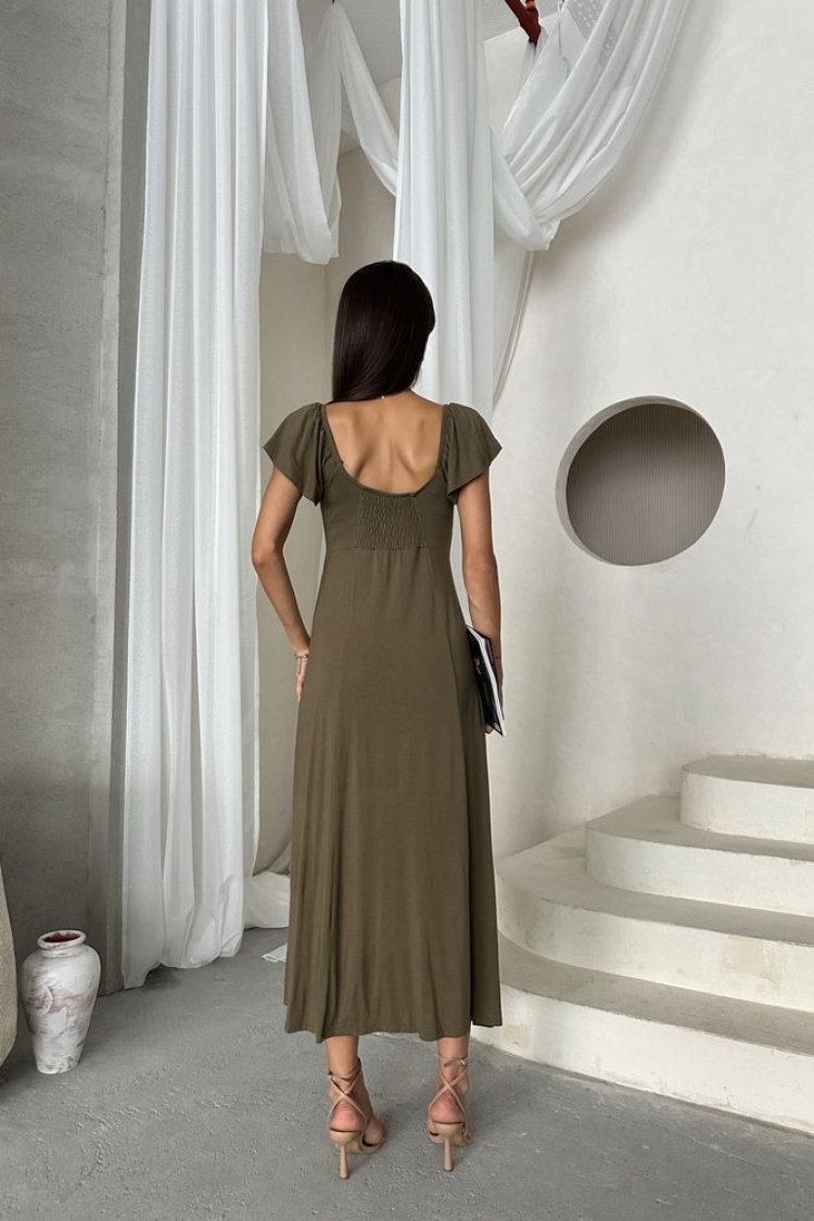 D 2715 Plain Viscose Dress