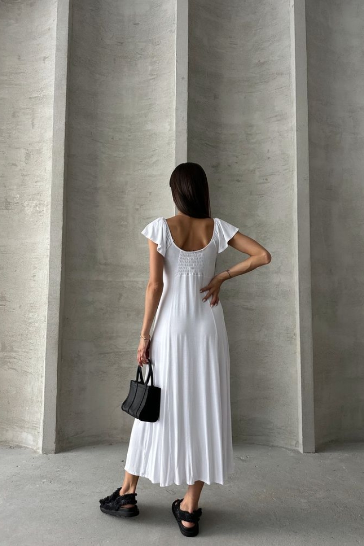 D 2715 Plain Viscose Dress