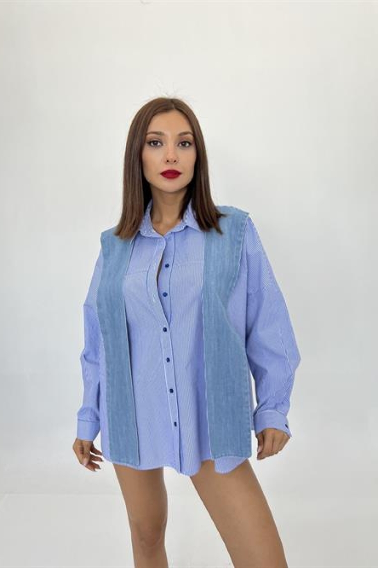 Shirt -And White Striped