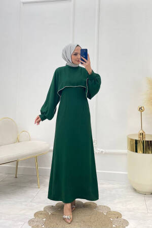 Lycra Stone Detailed Hijab Dress - Mode Roy - Globality Store - Women Clothes Wholesale Turkey