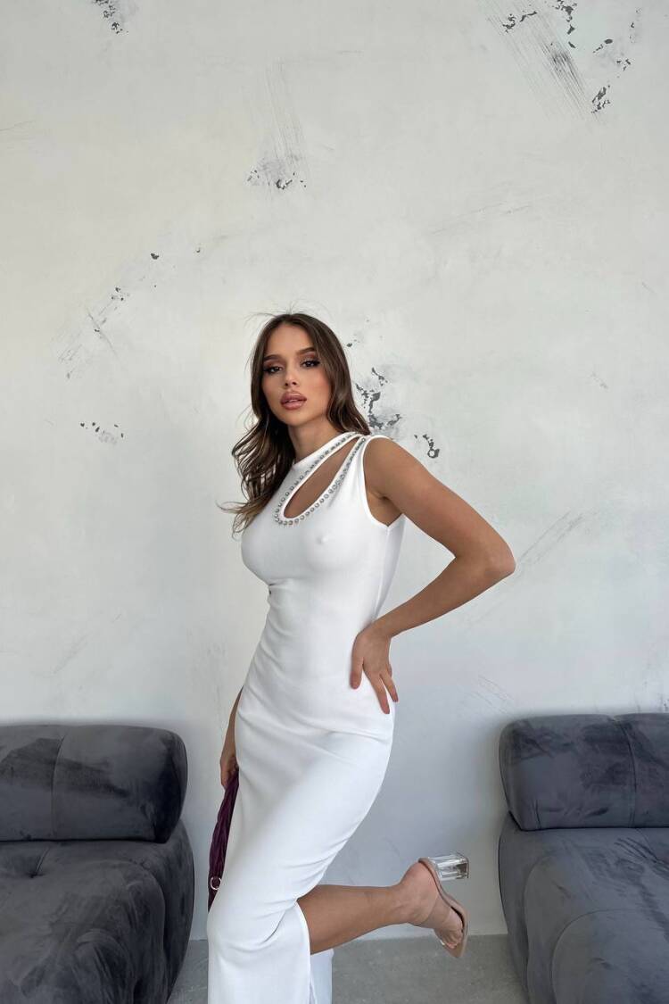Stone Detail Dress