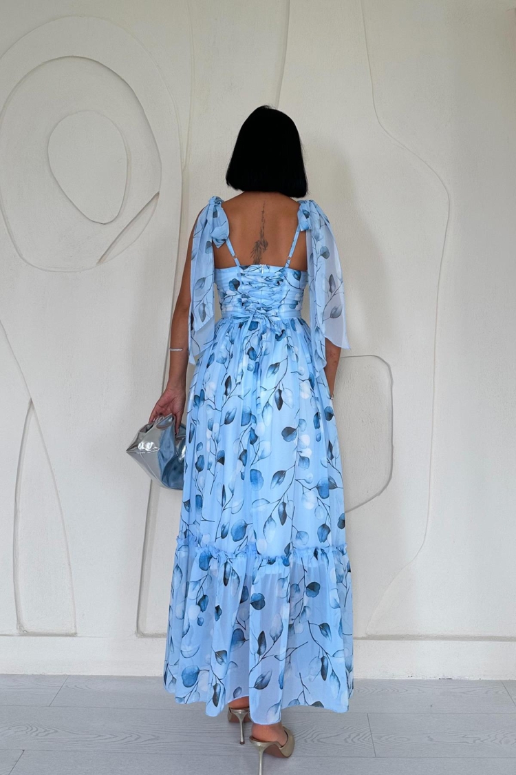 Chiffon Draped Dress