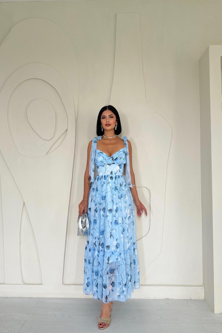 Chiffon Draped Dress