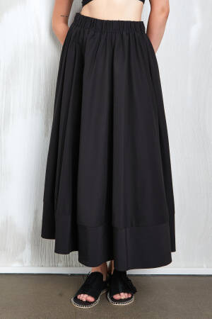 Poplin Long Skirt With Elastic Waist 27321 - Brand: First Angels - Women's Clothing Wholesale - Globality Store