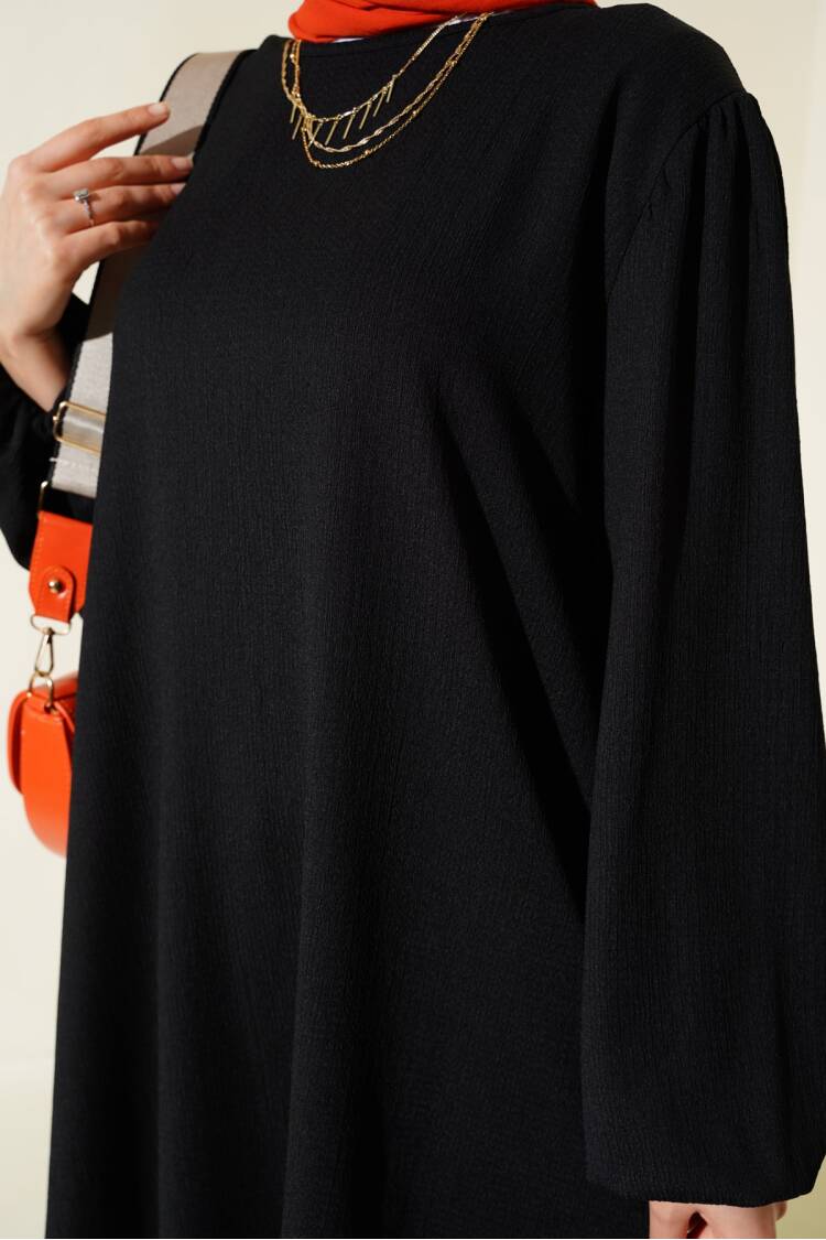 Black Tunic Trousers Bottom Top Set 6663