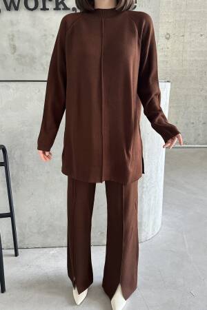 Slit And Ribbed Suit - My Fashion - Globality Store - Women Clothes Wholesale Turkey