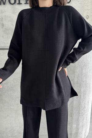 Slit And Ribbed Suit - My Fashion - Globality Store - Women Clothes Wholesale Turkey