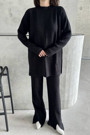 Slit And Ribbed Suit - My Fashion - Globality Store - Women Clothes Wholesale Turkey