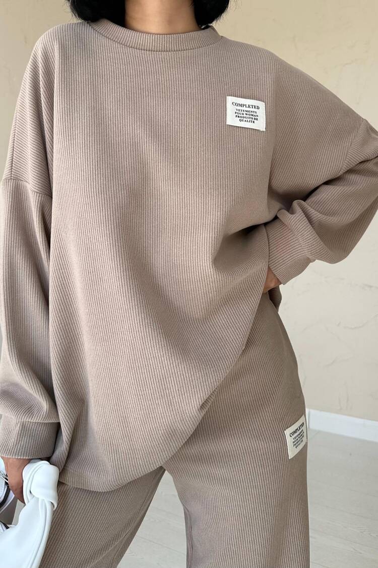 Classic Corduroy Sweater And Trouser Set